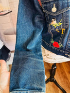 Vintage Paris Blues Embroidered Denim Jacket