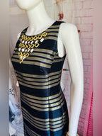 Lilly Pulitzer Virginia Jeweled Metallic Stripe Dress