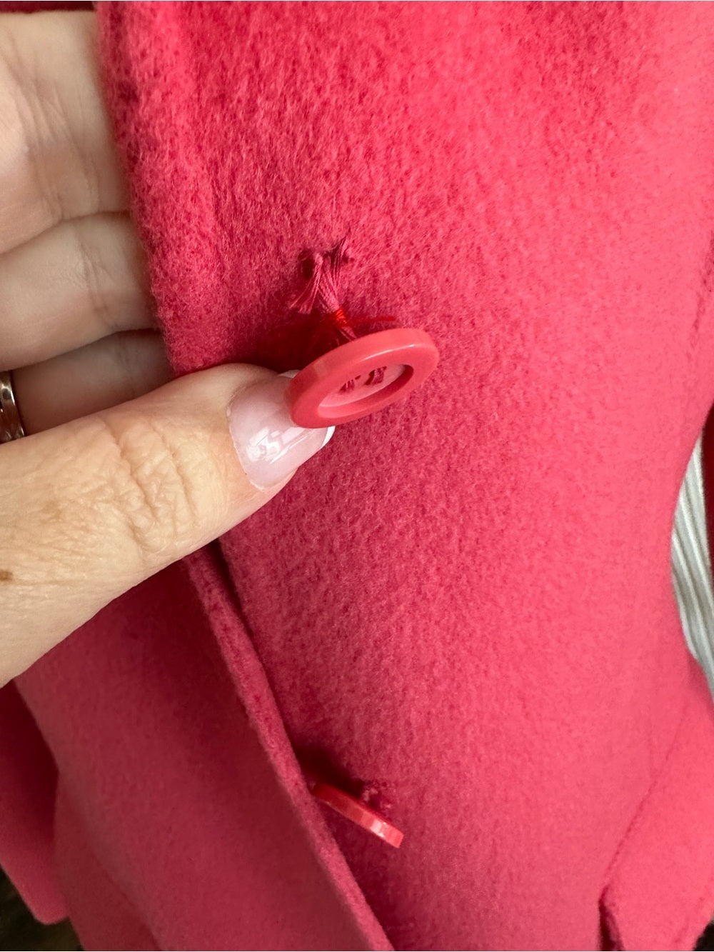 Vintage OSCAR Oscar de la Renta Pink Wool Blend Long Coat