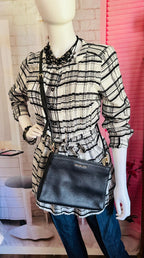 Michael Kors Trisha Medium Pebbled Leather Crossbody Bag