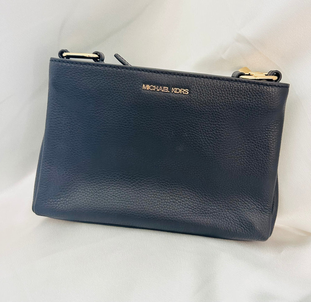 Michael Kors Trisha Medium Pebbled Leather Crossbody Bag