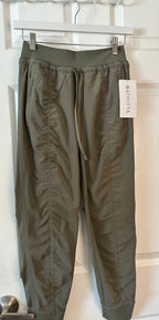 Olive Green Featherweight Stretch Joggers
