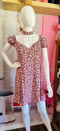 Alexis Pink Floral Print Midi Dress
