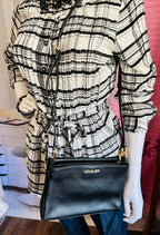 Michael Kors Trisha Medium Pebbled Leather Crossbody Bag