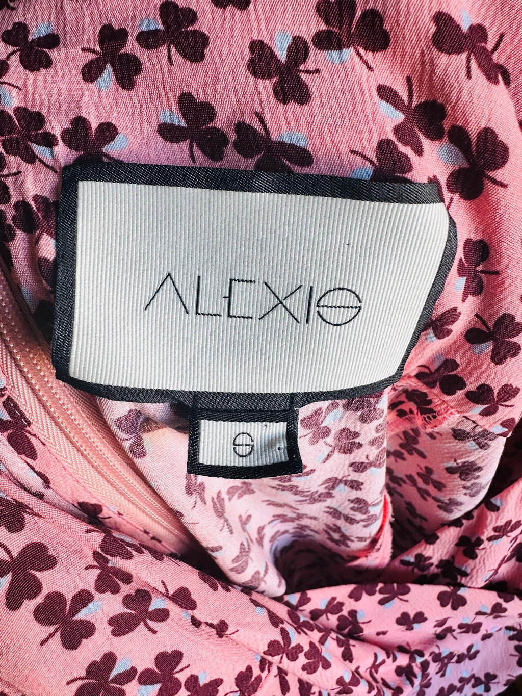 Alexis Pink Floral Print Midi Dress