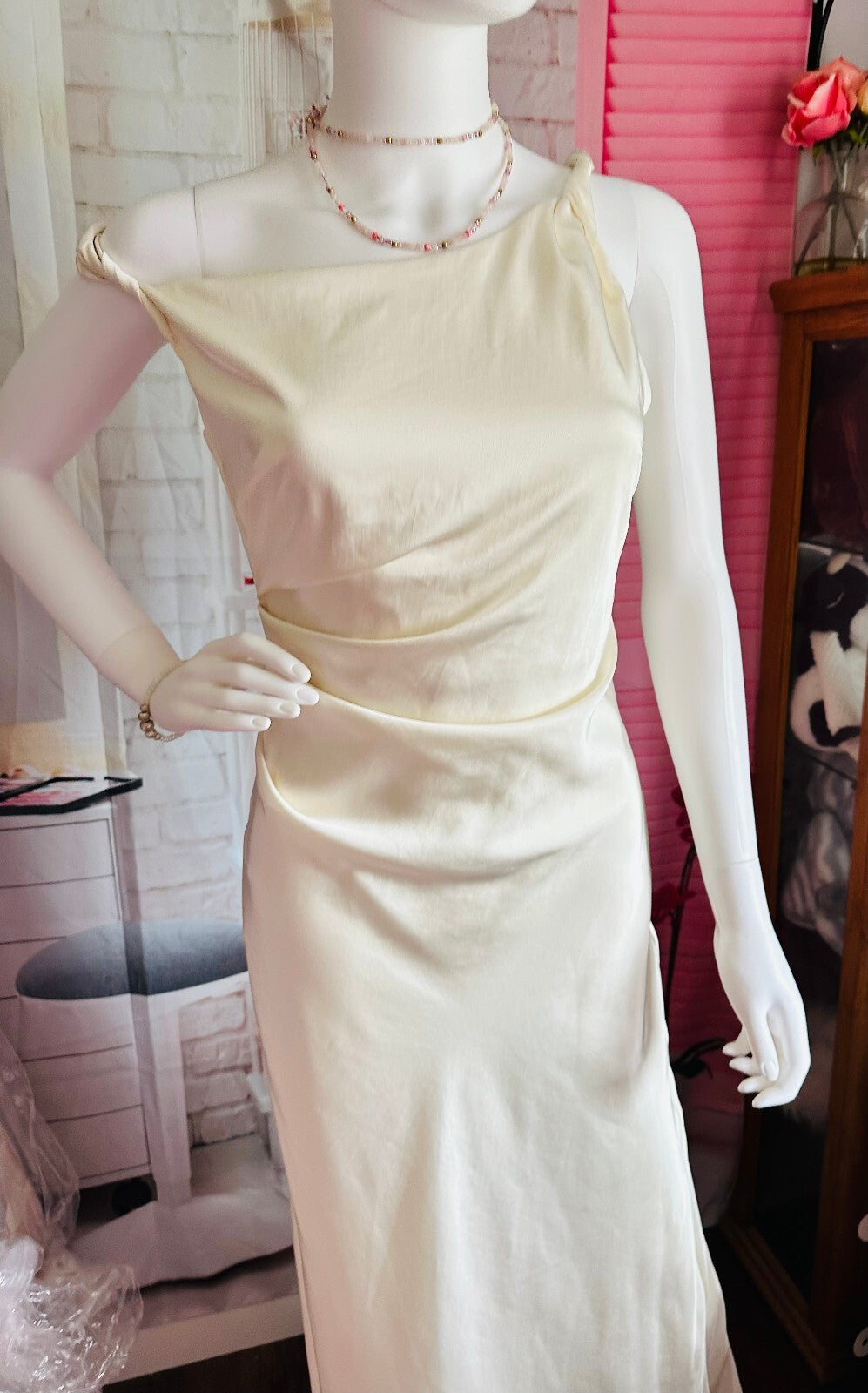 bec + bridge Lunetta Twist Strap Dress