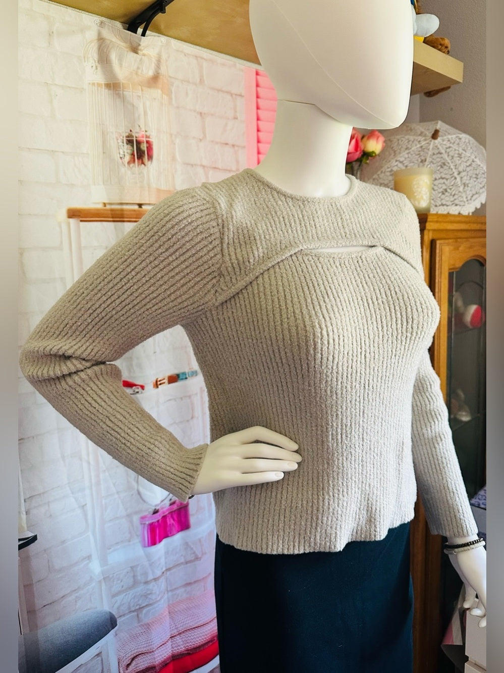 Rachel Zoe Ribbed Knit Sweater