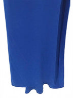 Halston Heritage Women's Lapis Blue Strapless Sweetheart Slit Maxi Dress