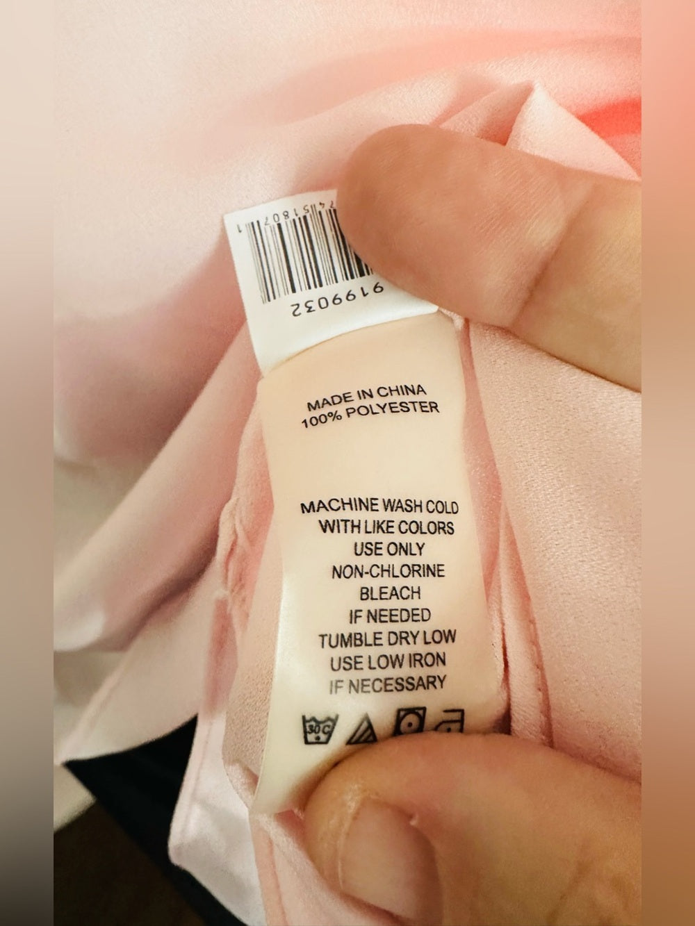 Vince Camuto Blush Pink Sleeveless V Neck Draped Blouse