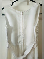 Emerald Gumdrops White Chiffon Lace Formal Dress