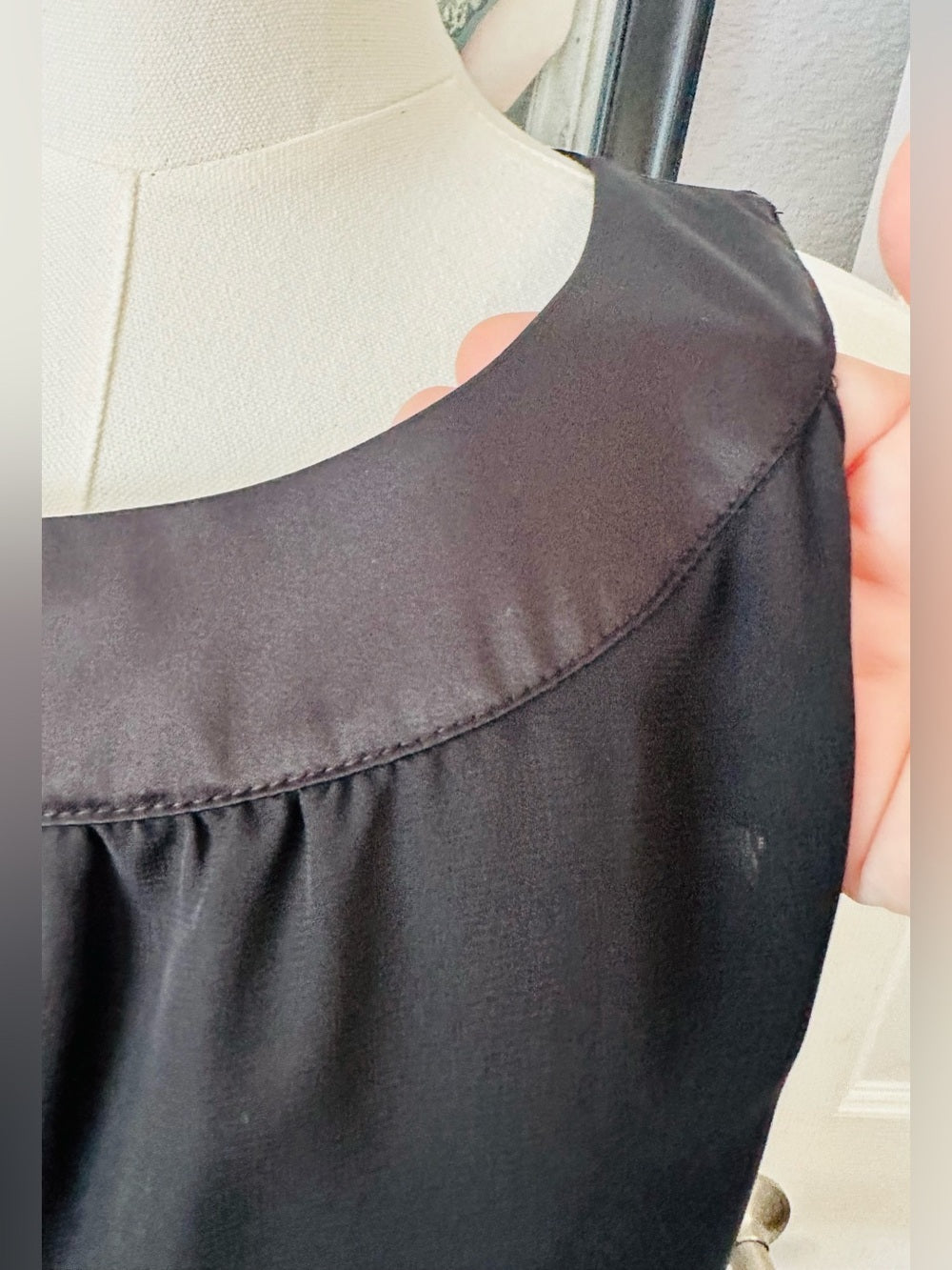 H&M Black Sleeveless Sheer Camisole Blouse