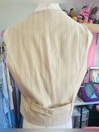 Rachel Zoe Pinstripe Tailored Waistcoat Vest