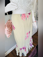 Wild Fable Floral Chiffon Ruffle Maxi Skirt
