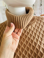 Elie Tahari Cable Knit Turtleneck Sweater
