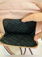 Steve Madden Blush Pink Pebbled Crossbody Bag Gold Hardware