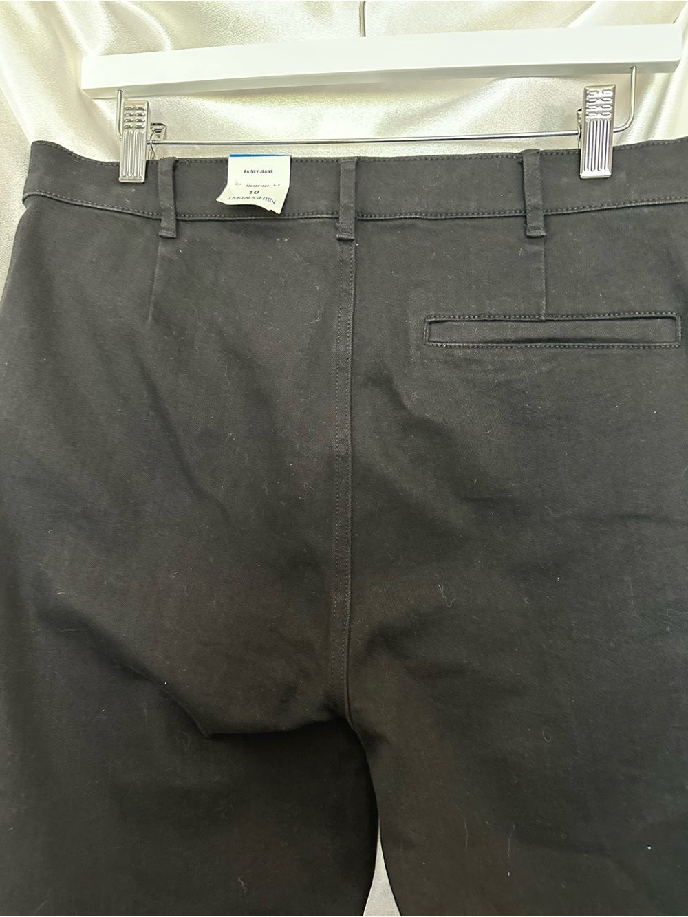 J. McLaughlin Rainey Black Jeans Front Slit Pants Size 10 NWT