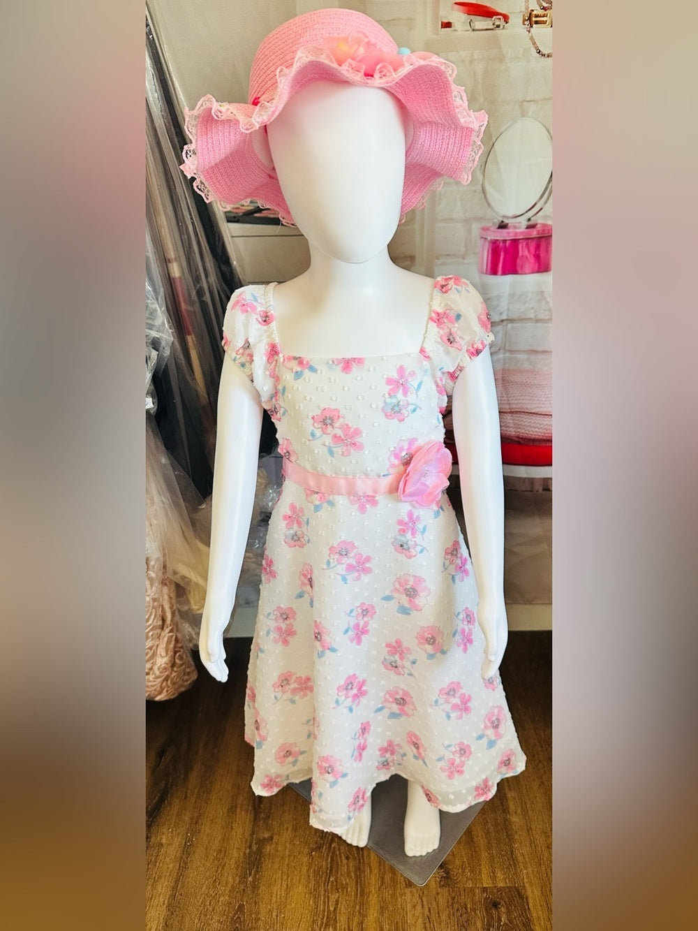 Blueberi Boulevard Girls Floral Party Dress
