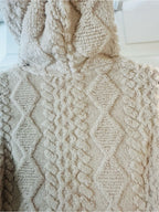 NWOT Cozy Cream Hooded Faux Fur Plush Vest