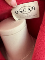 Vintage OSCAR Oscar de la Renta Pink Wool Blend Long Coat
