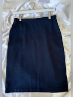 Philosophy Sleek Navy Blue Pencil Skirt