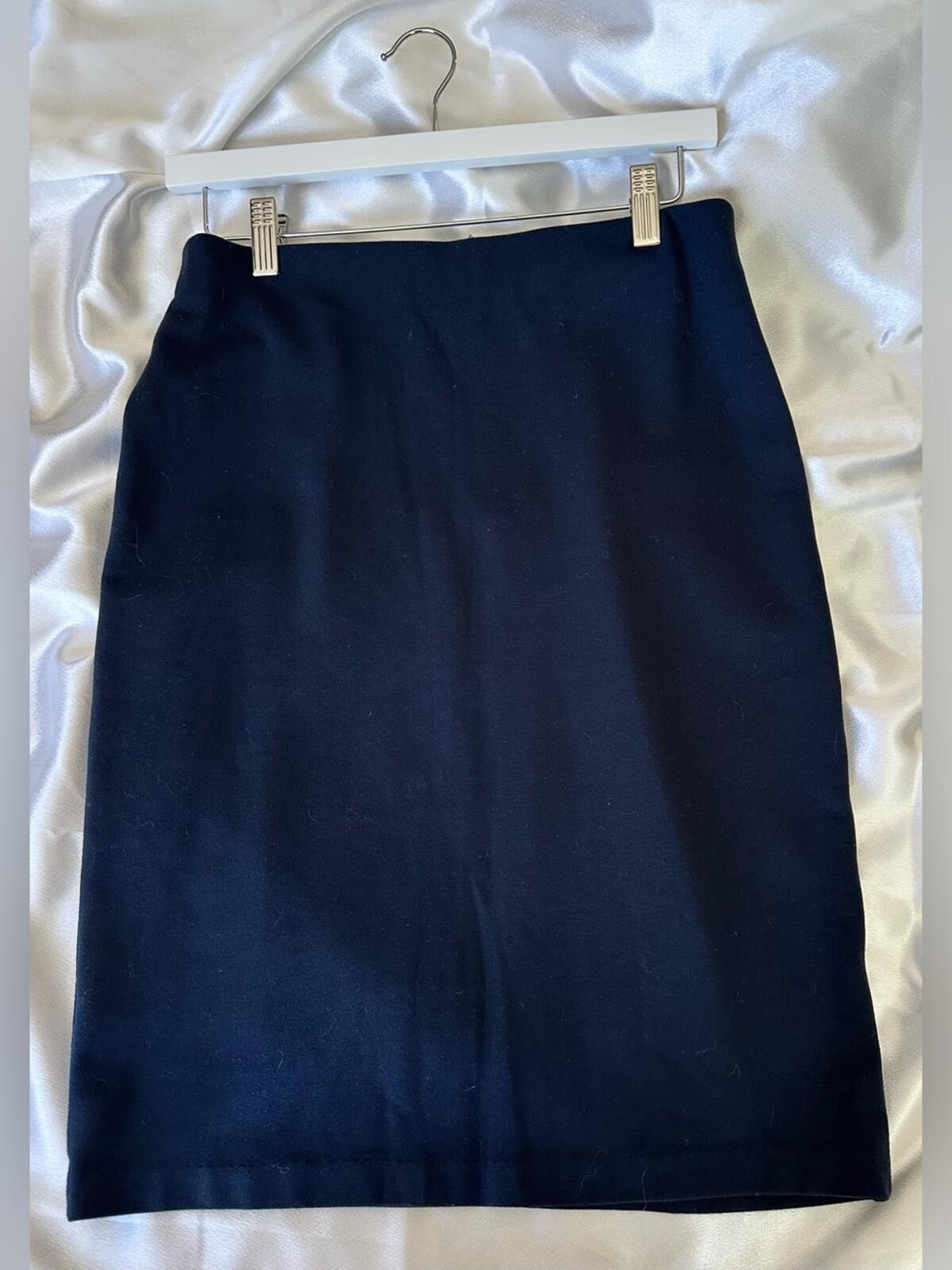 Philosophy Sleek Navy Blue Pencil Skirt