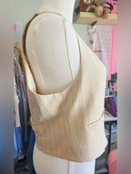 Rachel Zoe Pinstripe Tailored Waistcoat Vest