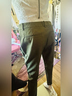 Marisenna T Jubilee Olive Green Tailored Ankle Pants