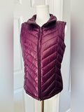 Calvin Klein Quilted Puffer Vest in Plum