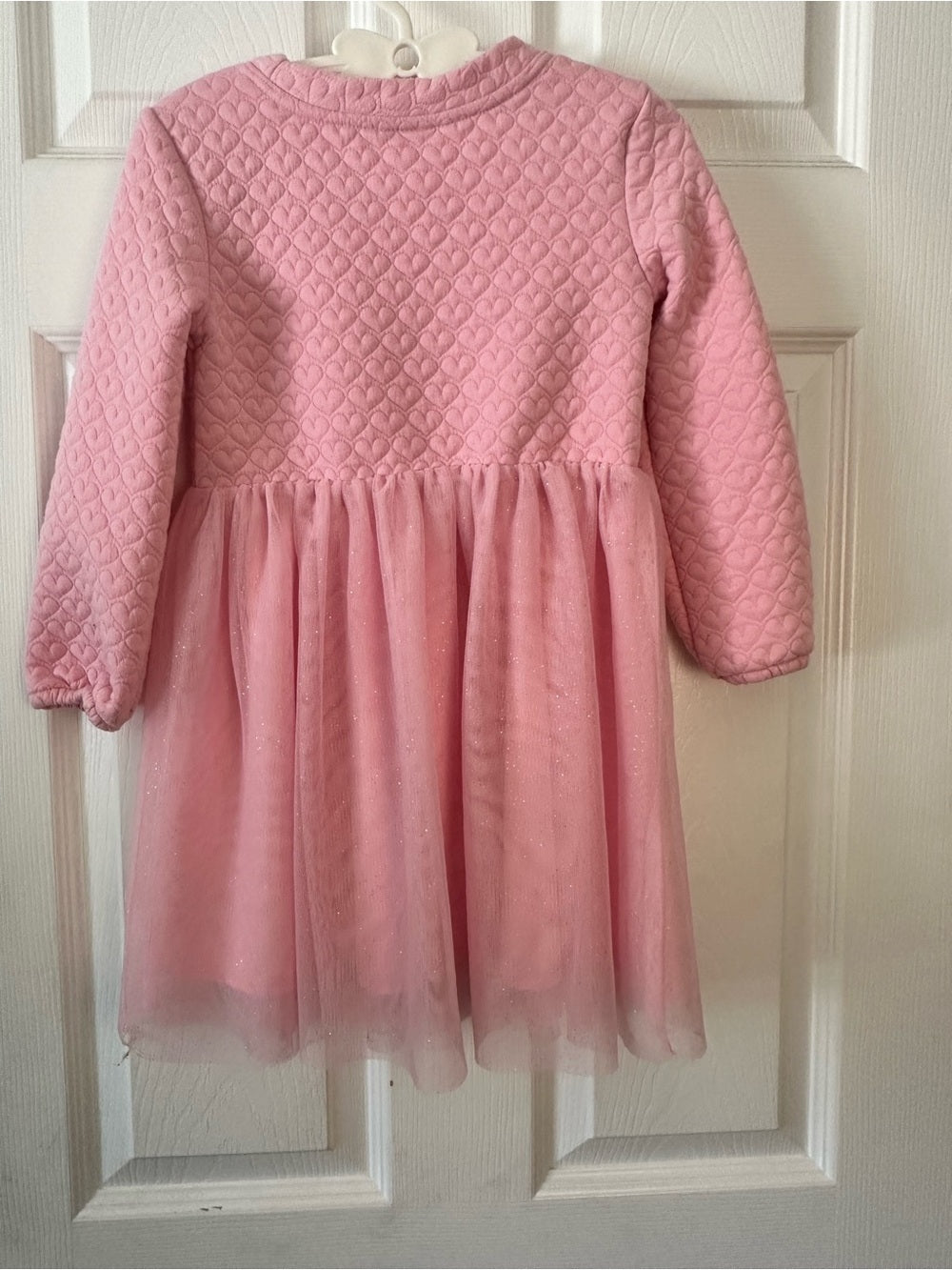 Cat & Jack Pink Quilted Bodice Tulle Dress