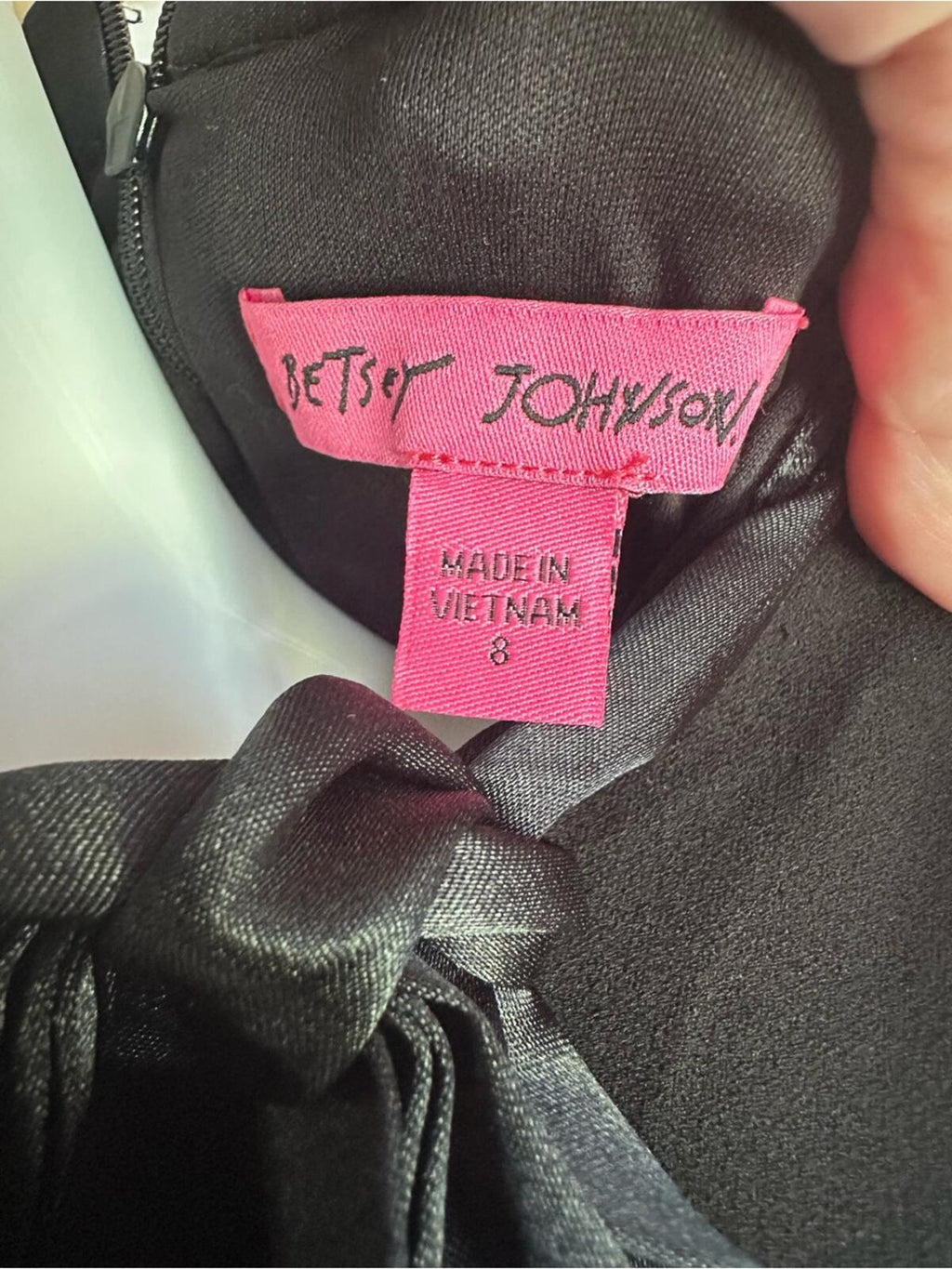 Betsey Johnson Sleeveless Black Dress