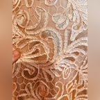 Betsy & Adam Lace & Sequin Formal Dress
