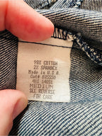 Vintage Paris Blues Embroidered Denim Jacket
