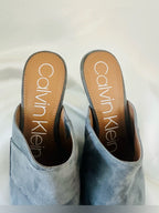 Calvin Klein Grecia Suede Mule Heels