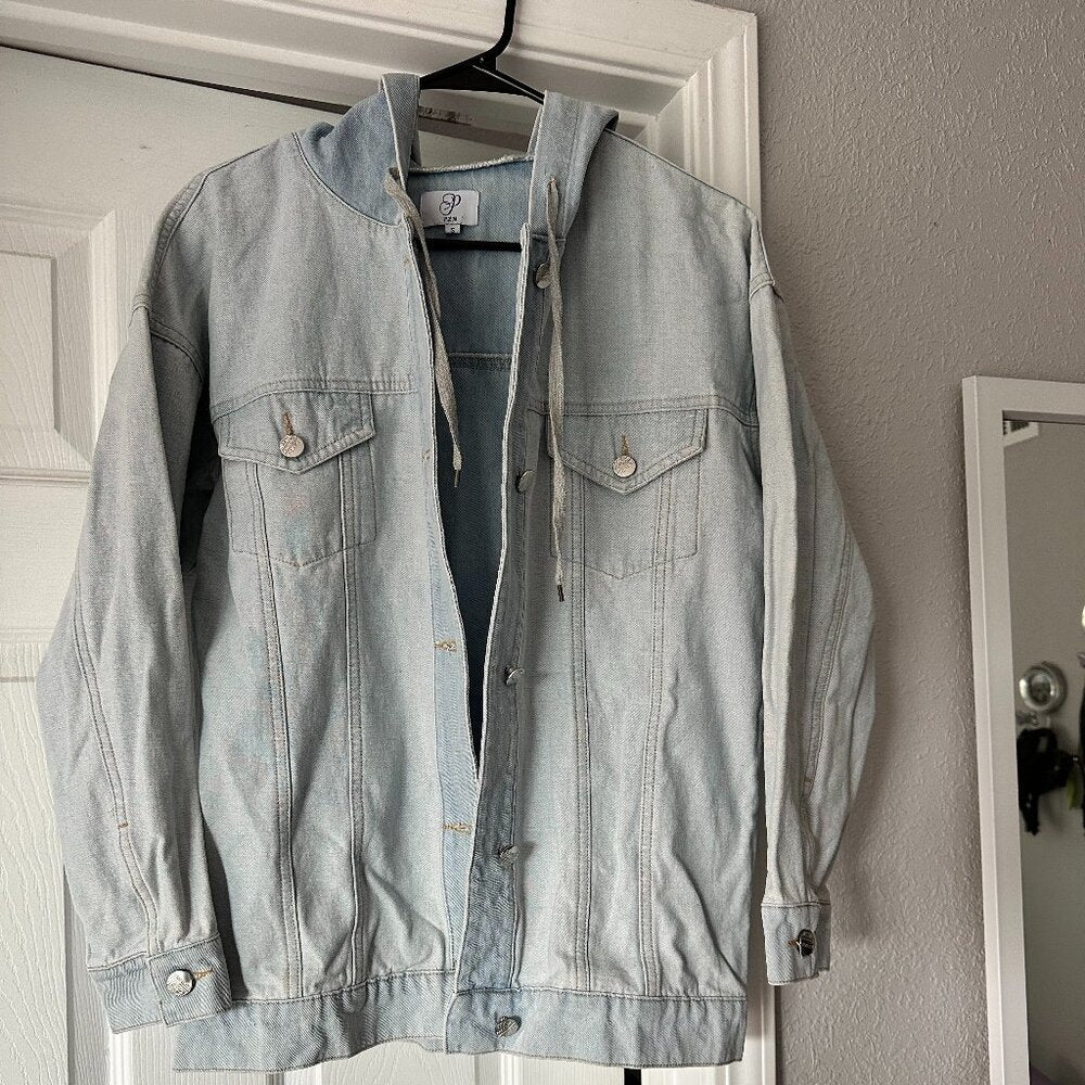 Hooded Jean Jacket