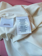 Anne Klein Cream Sleeveless V-Neck Blouse