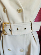 Calvin Klein Sleeveless Double-Breasted Belted Sheath Dress