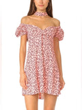 Alexis Pink Floral Print Midi Dress