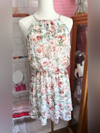 Guess Floral Chiffon Halter Dress