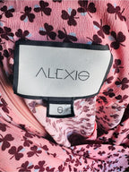 Alexis Pink Floral Print Midi Dress