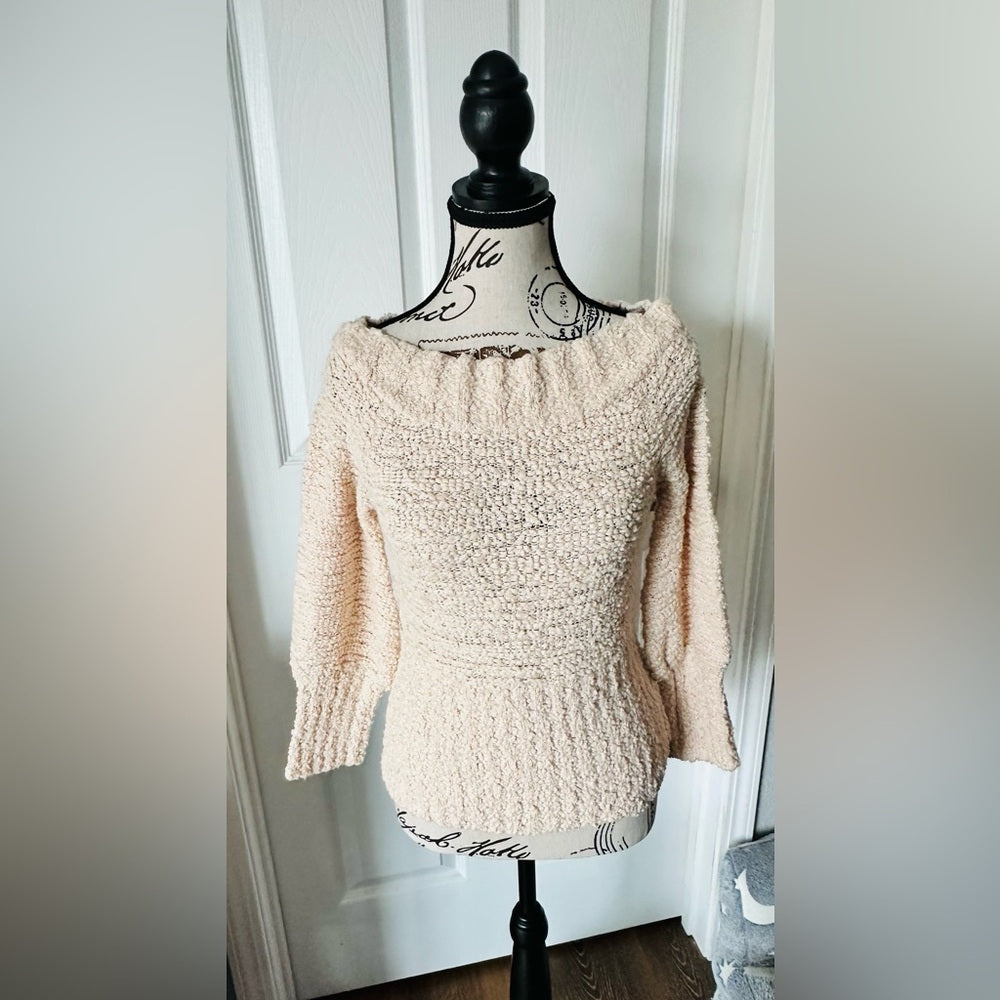 Off-the-Shoulder Knit Sweater Top