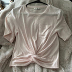 Light Pink Knotted Tee