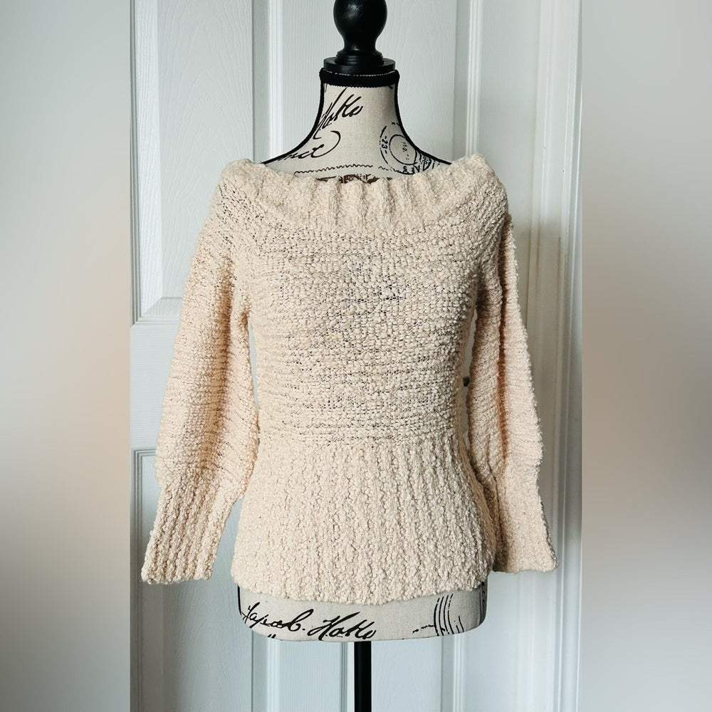 Off-the-Shoulder Knit Sweater Top