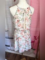 Guess Floral Chiffon Halter Dress