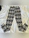 Always Black & White Fair Isle Pattern Leggings