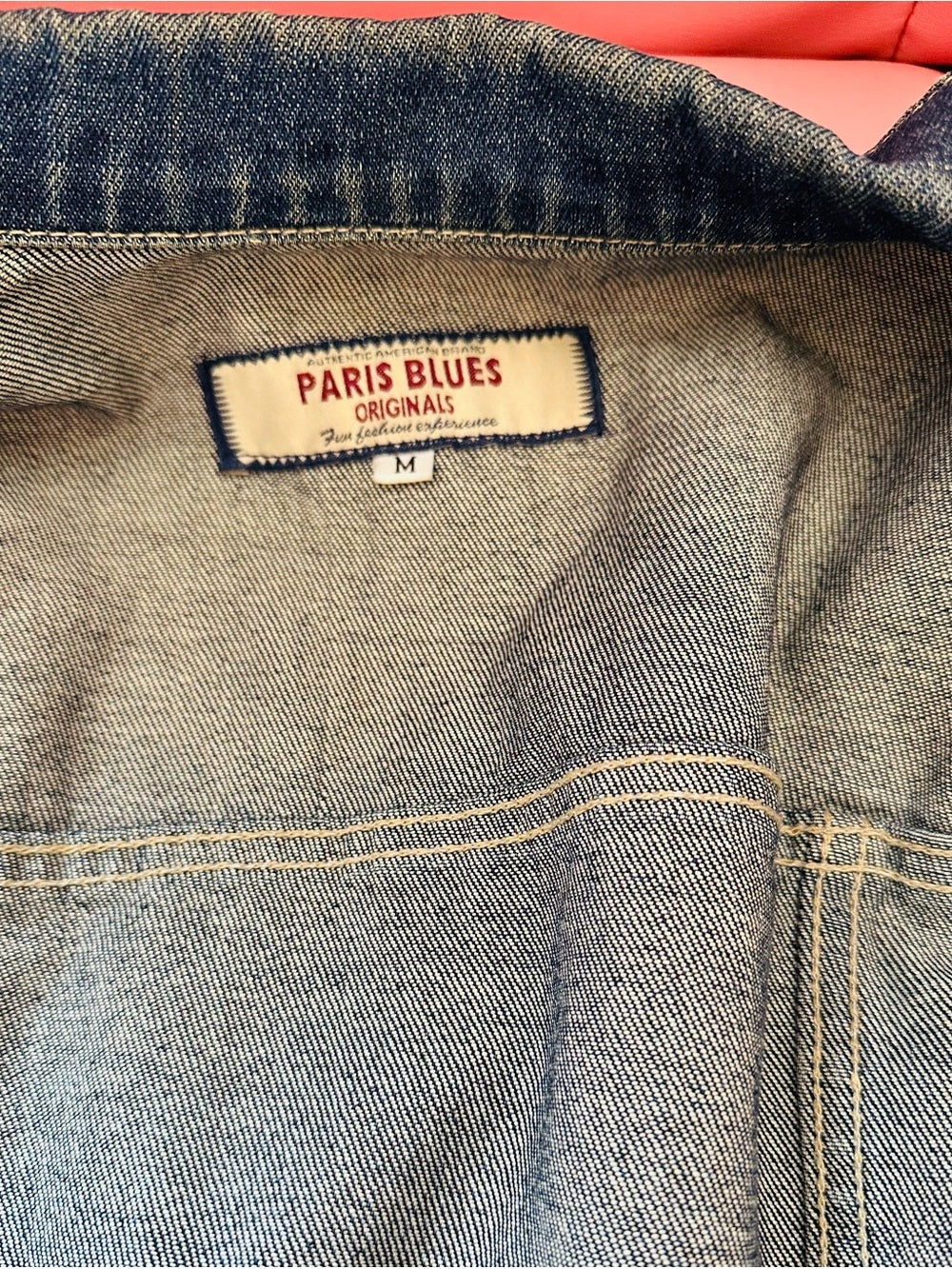 Vintage Paris Blues Embroidered Denim Jacket