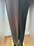 Betsy & Adam Black Strapless Tuxedo Gown