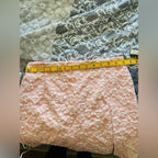 Floral Brocade Pink Mini Skirt