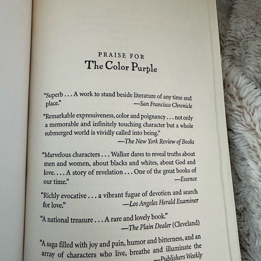 The Color Purple by Alice Walker