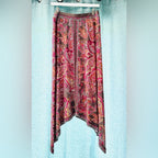 INC International Concepts Pink and Brown Paisley Midi Skirt