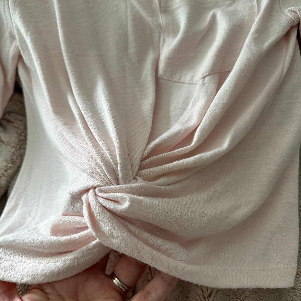 Light Pink Knotted Tee